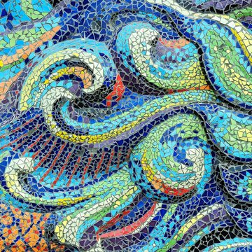 Belle Vous Streudeko Glasmosaiksteine in verschiedenen Farben - 800 g, ca. 5060 Stück, Bunte Glasmosaiksteine - 800 g, ca. 5060 Stück