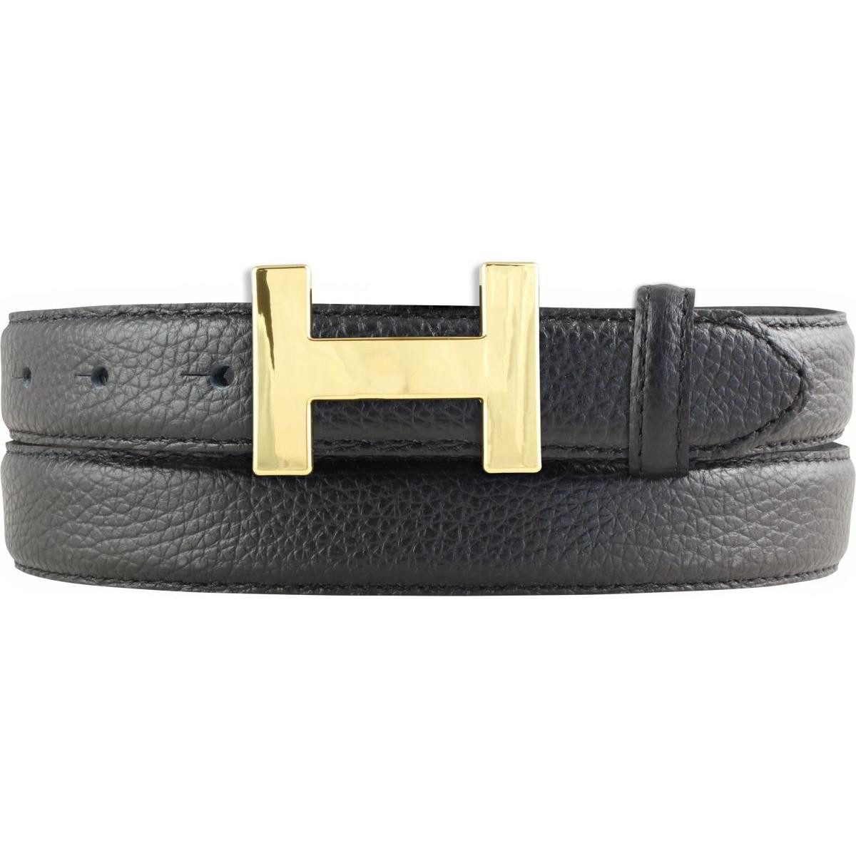 Ledergürtel Damen-Gürtel Horus aus strukturiertem Leder 2,5 cm - Schmaler Ledergür