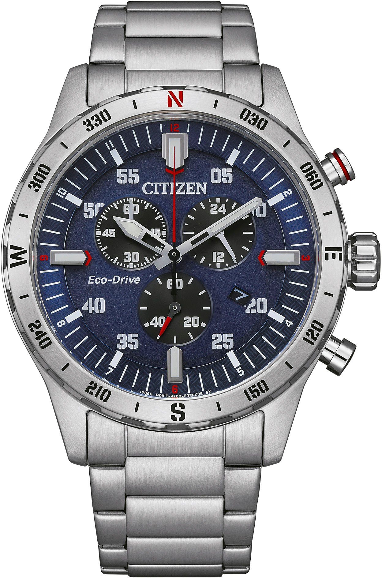 Citizen Chronograph AT2520-89L, Armbanduhr, Herrenuhr, Solar, Stoppfunktion