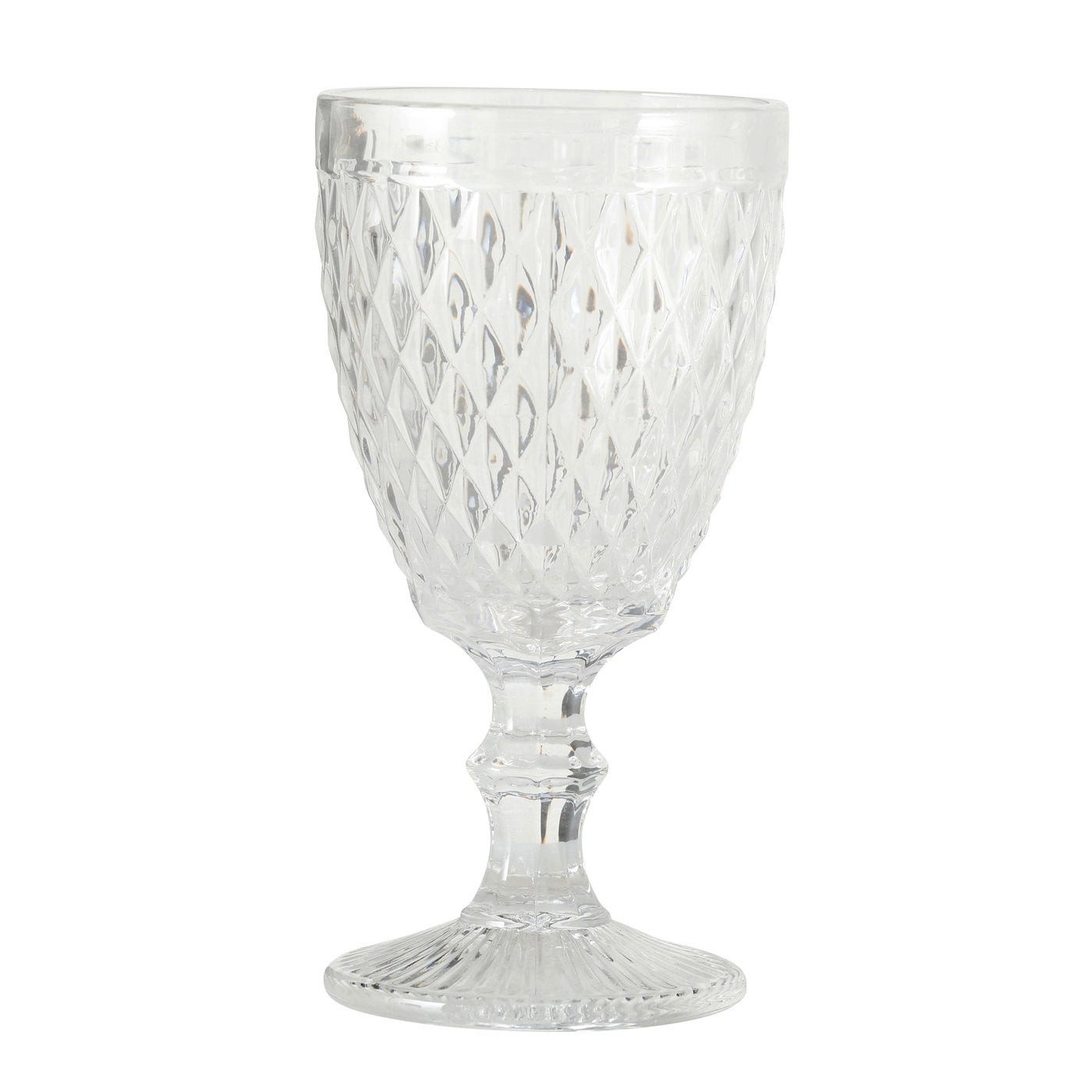 BOLTZE Weinglas Weinglas mit Muster-Relief Designglas von Boltze Retro Weinglas