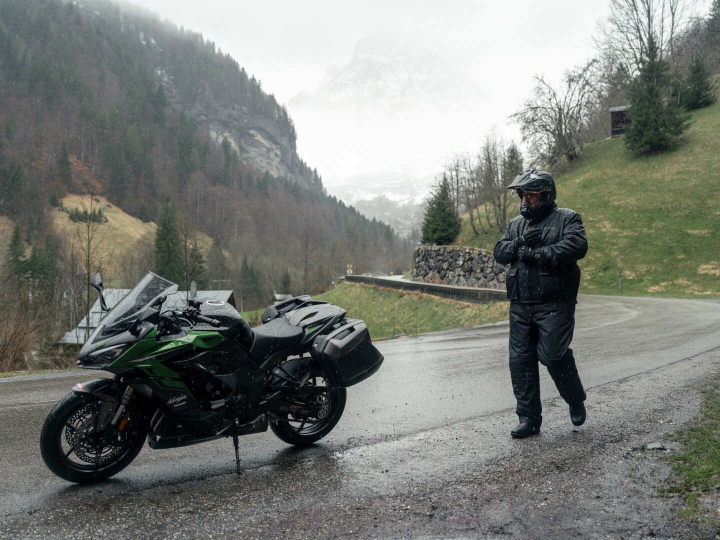 Bering Motorradhose Siberia King Size wasserdichte Motorrad Textilhose Knieprotektoren enthalten,herausnehmbares Innenfutter,wasserdicht