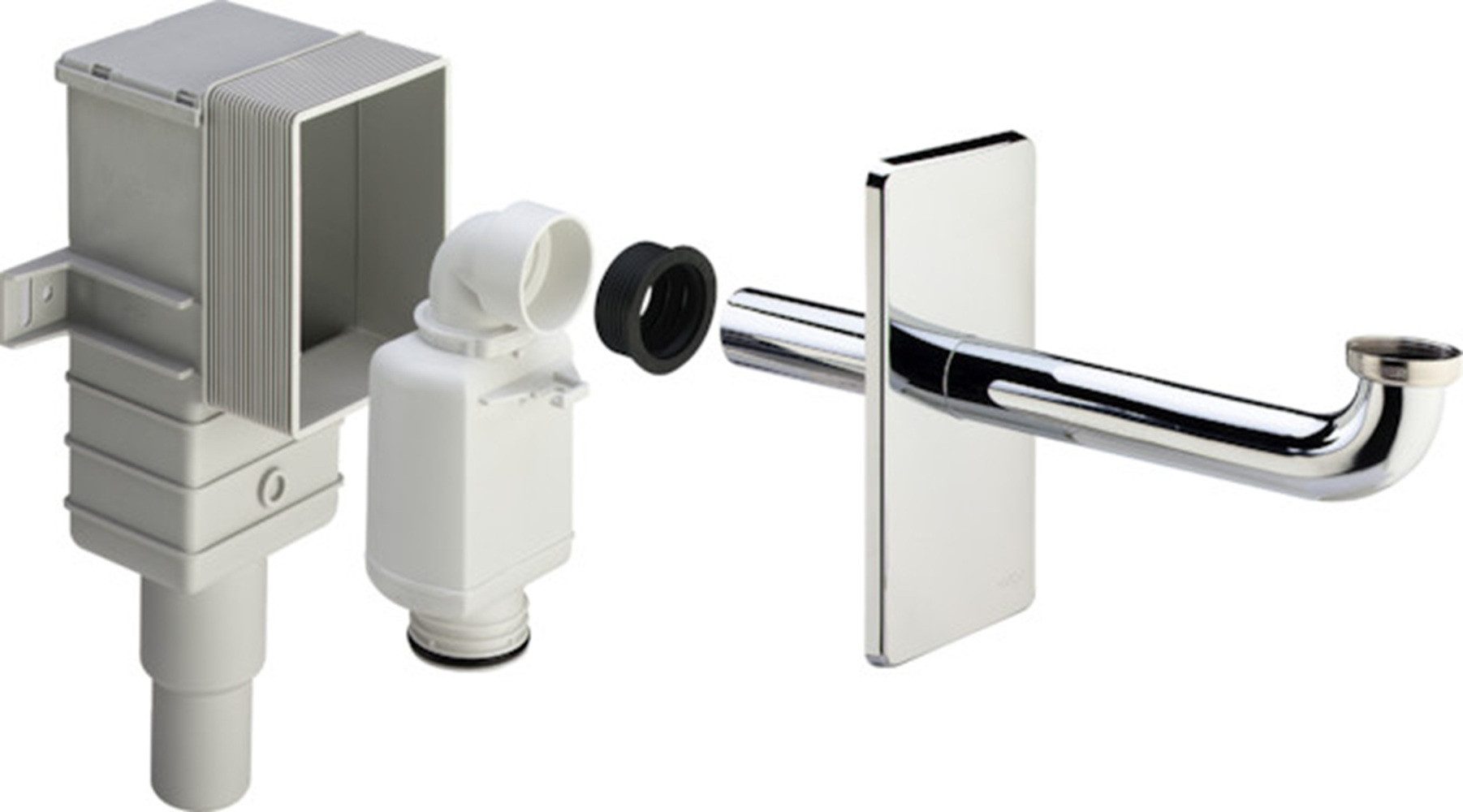 Viega Siphon VIEGA Geruchverschluss 5633.1 11/4" x DN40/50 Kunststoff verchromt