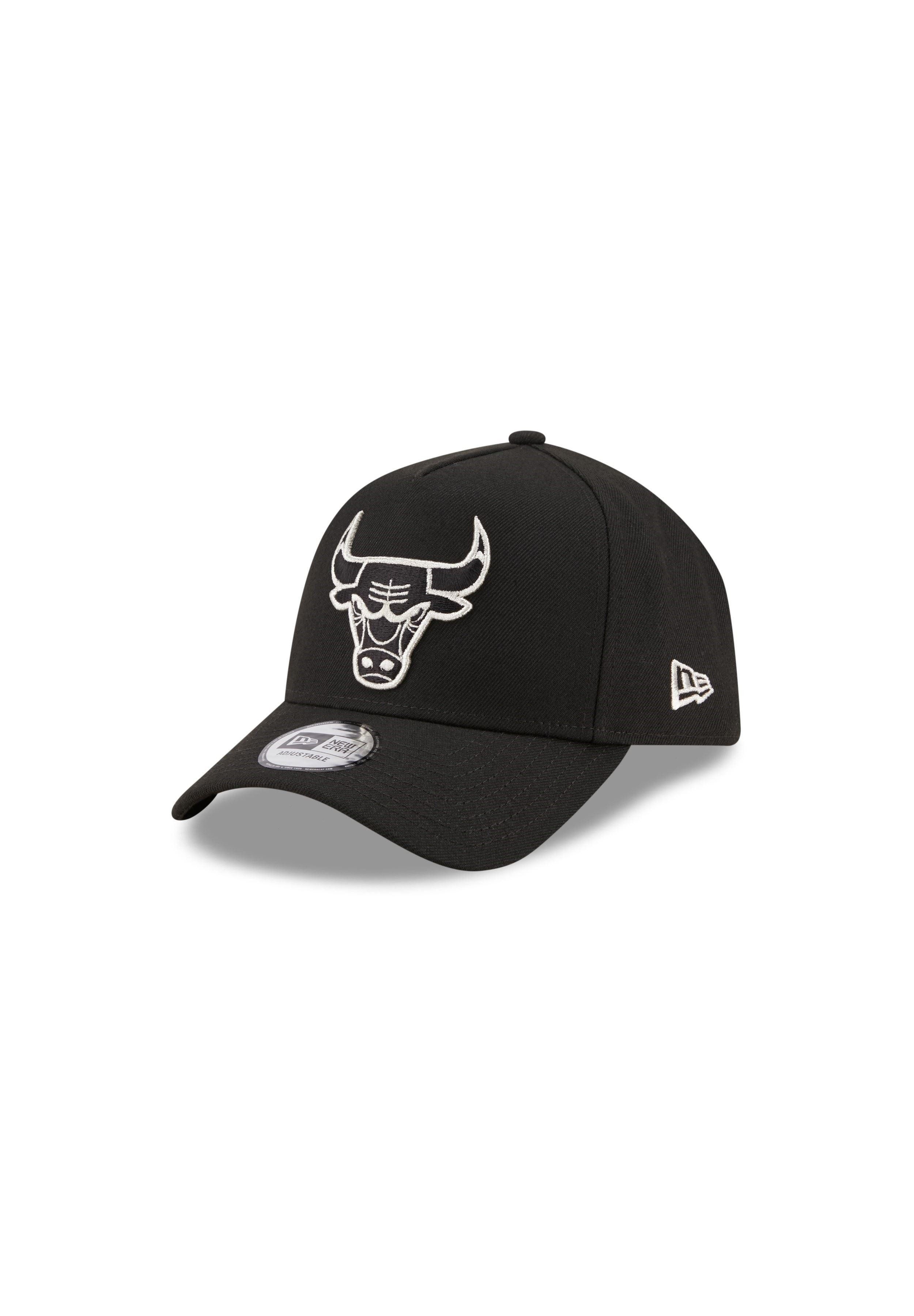 New Era Baseball Cap Chicago Bulls Black NBA Black and White 9Forty A-Frame günstig online kaufen