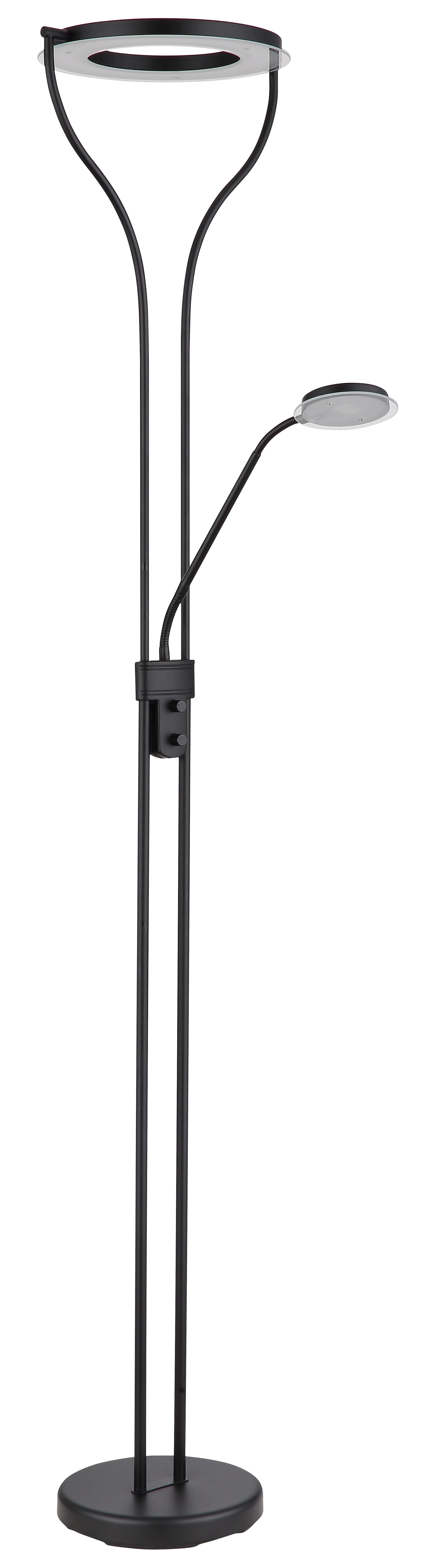 GLOBO LIGHTING LED Uplighter EBRO, Dimmer, LED fest integriert, Warmweiß, Stehleuchte, Flexo, Wohnzimmer, Schlafzimmer, 3000 Kelvin