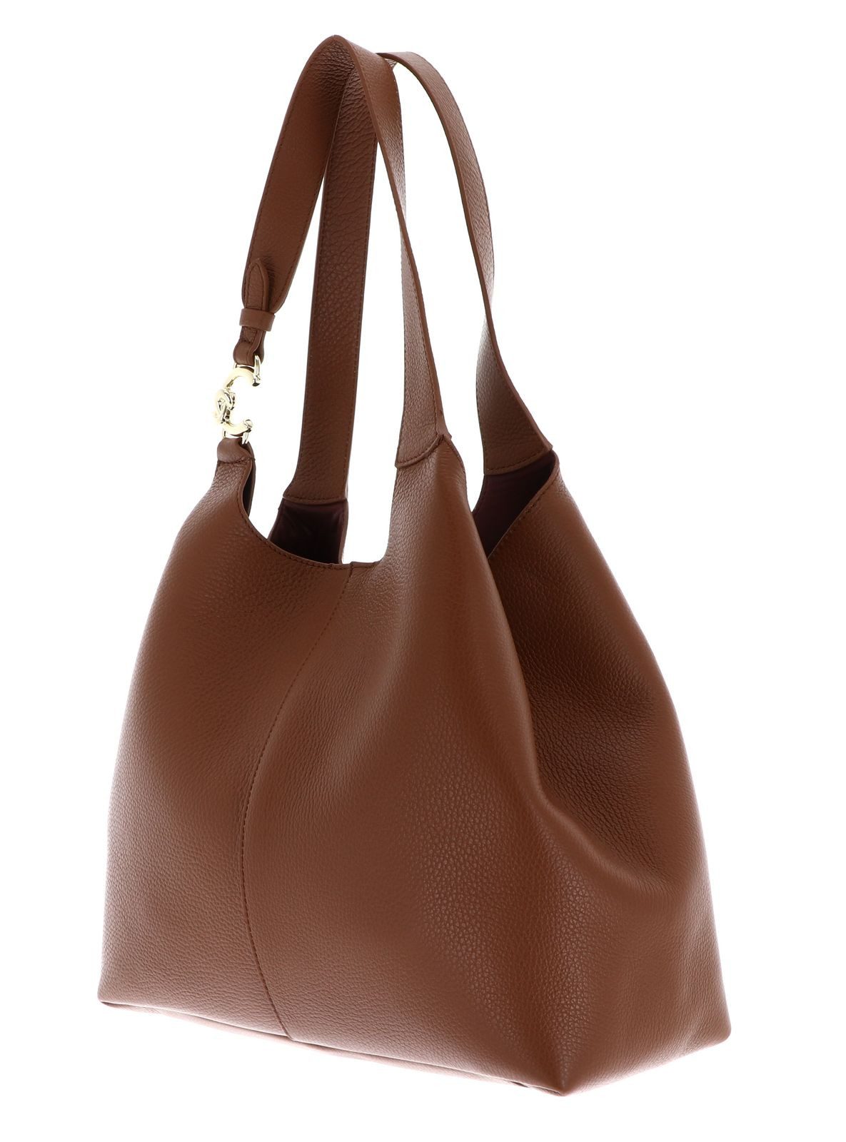 COCCINELLE Schultertasche Shopper (Set, 2-tlg), aus echtem Rindsleder