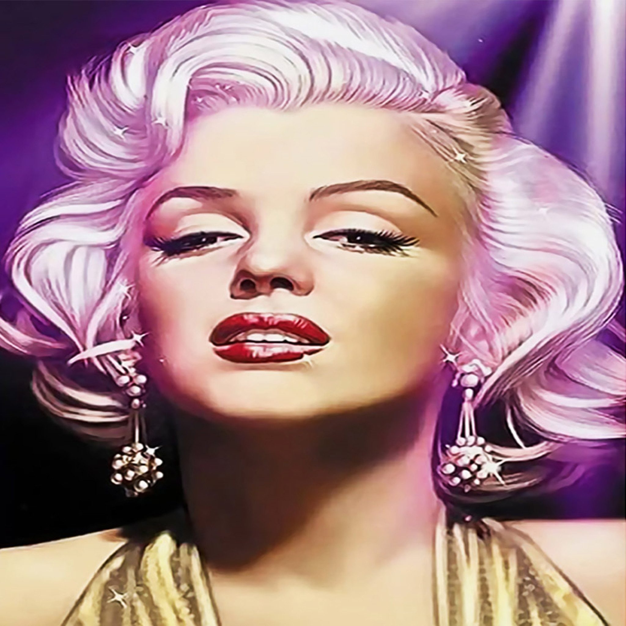 Realb2b Malen nach Zahlen 5d Diamond Painting Monroe Malen nach Zahlen 20x20cm (Komplettset für 5D Diamond Painting inklusive Leinwand, Diamanten und Werkzeugen, Diamond Painting Set mit Zubehör für DIY-Kreativität und Entspannung), 20x20cm 5D Diamond Painting mit präziser Klebeschicht & Zubehör