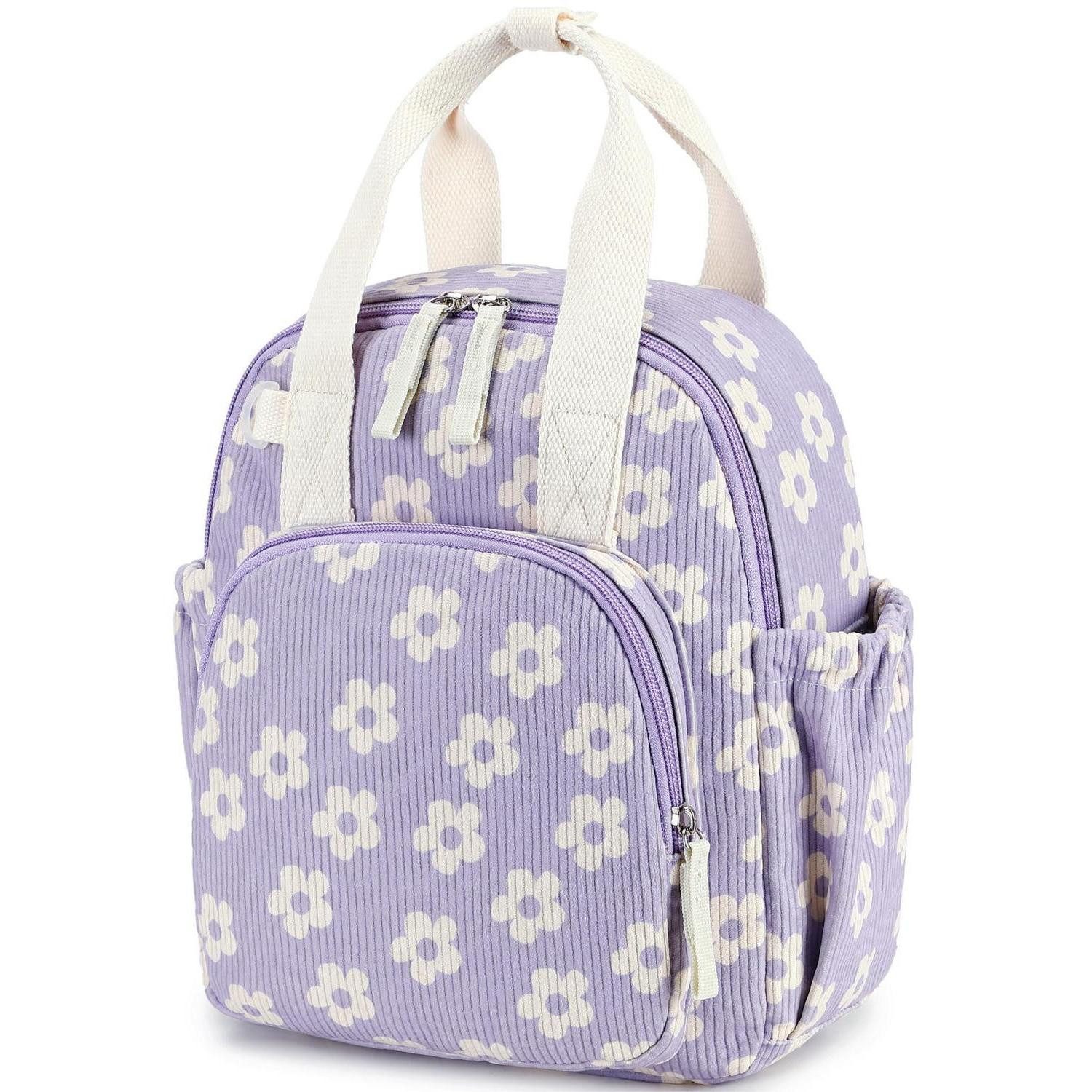LuxusKollektion Kinderrucksack Kinderrucksack Lila Blume 2-4 Jahre