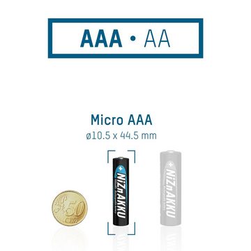 ANSMANN AG Micro NiZn Akku AAA 1,6V 550mAh (900mWh), wiederaufladbare Batterien - 8 Stück Akku 550 mAh (1.6 V)
