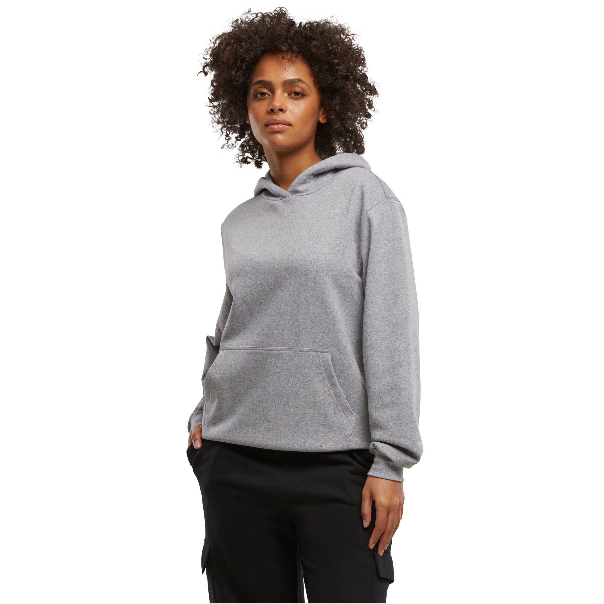 URBAN CLASSICS Kapuzenpullover Urban Classics Ladies Loose Light Brushed Fleece Hoody (Hoody, Hoodie, Hoody, Kapuzenpullover)