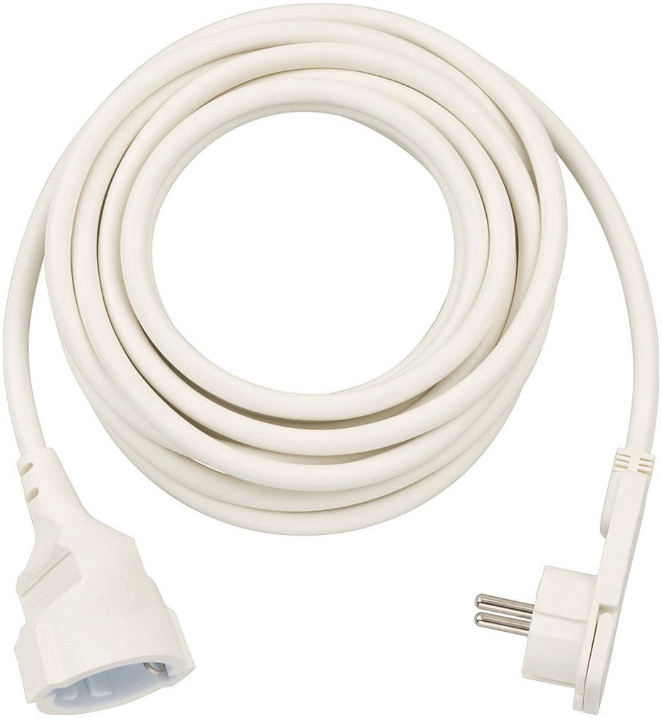 Brennenstuhl H05VV-F3G1,5 5m mit Flachstecker Verlängerungskabel, Typ F (Schuko), (500 cm)