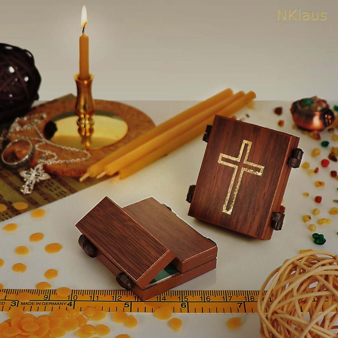NKlaus Bild Ikone - Jesus Christus - christliche reise Altar Holz Triptycho günstig online kaufen