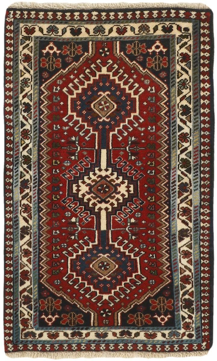 Orientteppich Yalameh 59x99 Handgeknüpfter Orientteppich / Perserteppich, Nain Trading, rechteckig, Höhe: 12 mm