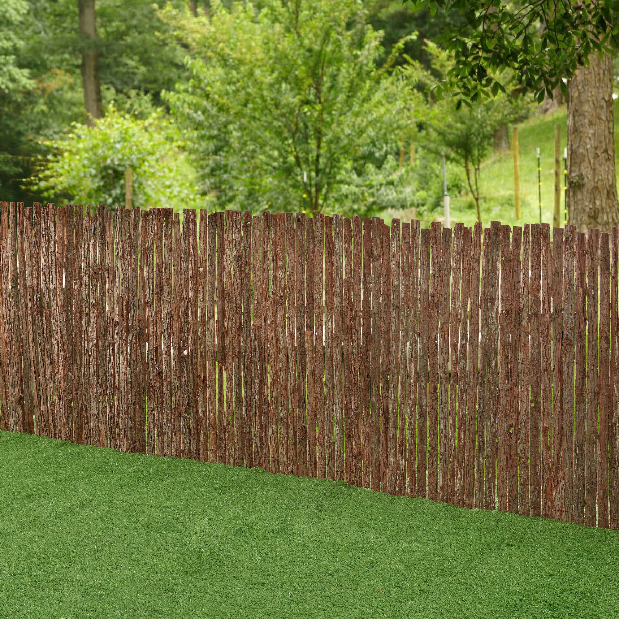 casa.pro Gartenzaun, »Zamora« Rindenzaun 100 x günstig online kaufen