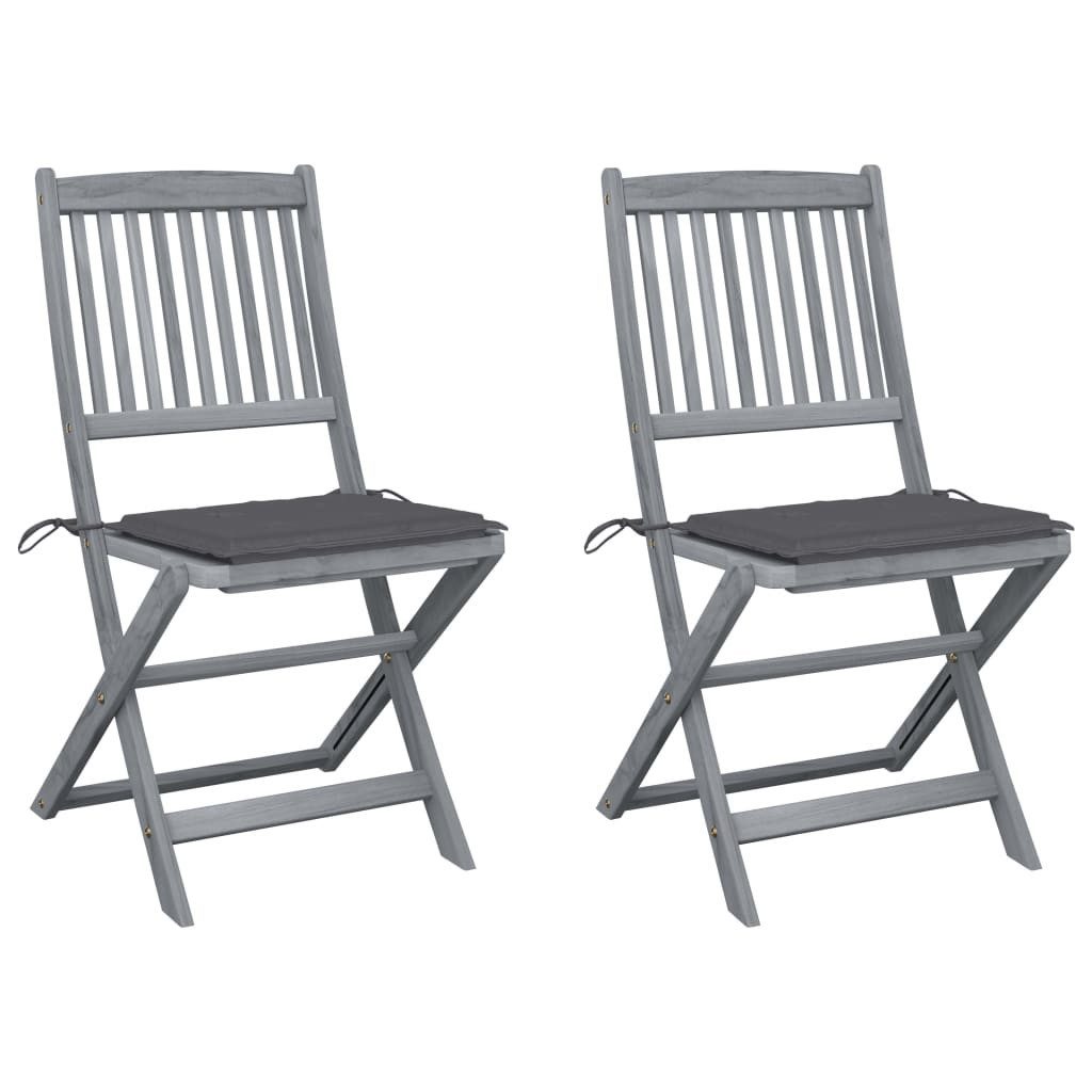 vidaXL Gartenstuhl Klappbare Gartenstühle 2 Stk. günstig online kaufen