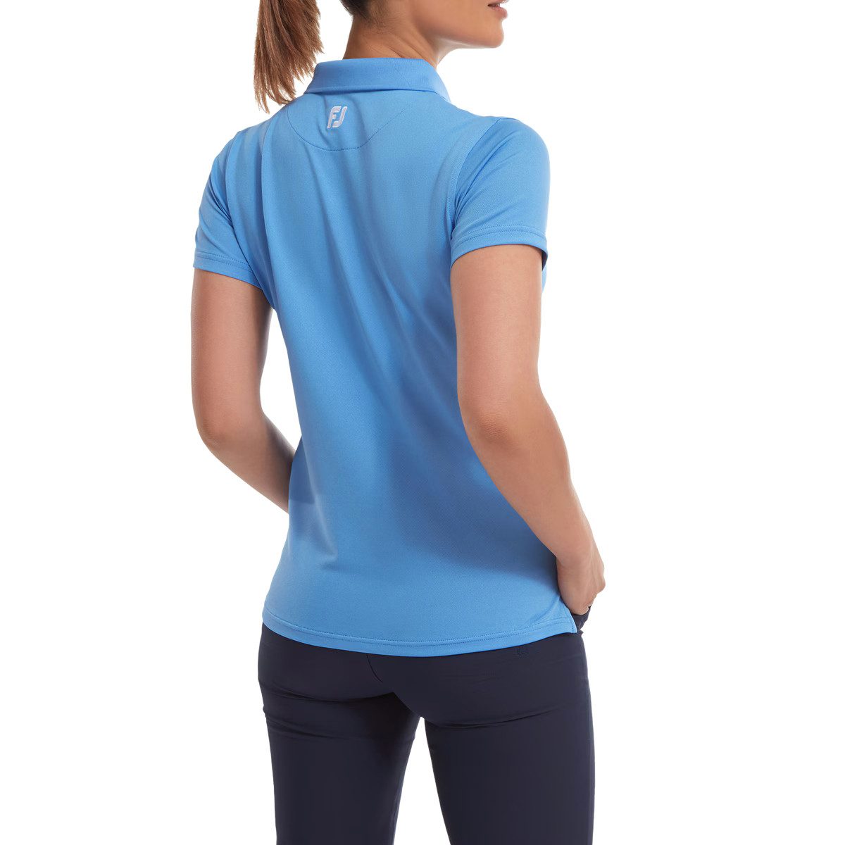 FOOTJOY Poloshirt FootJoy Golf Polo Solid Stretch Pique Hellblau Damen