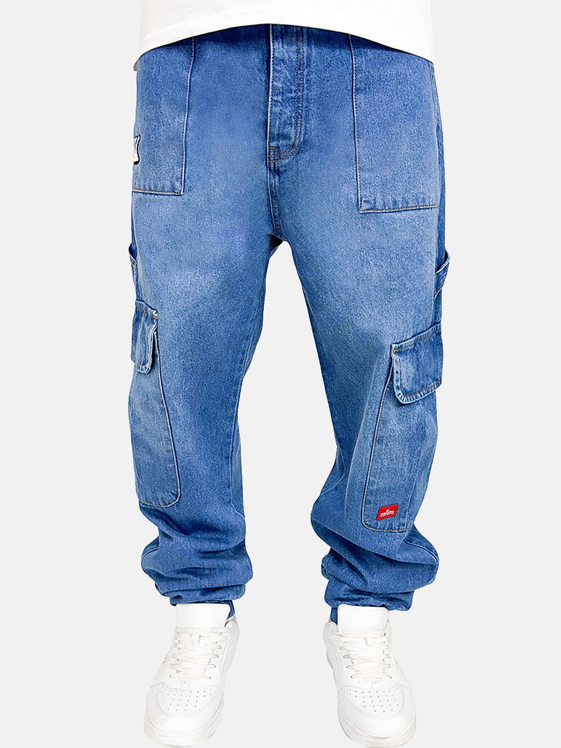 DADA Supreme Regular-fit-Jeans Cargo Baggy Hose mit Worker Look Worker Carg günstig online kaufen