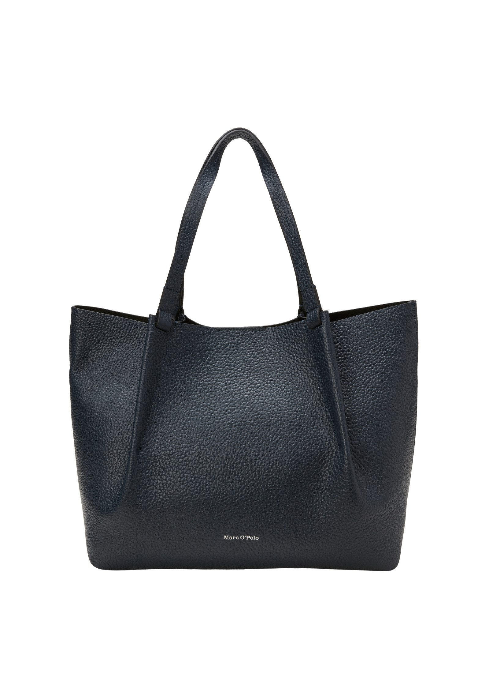 Shopper aus genarbtem Rindleder