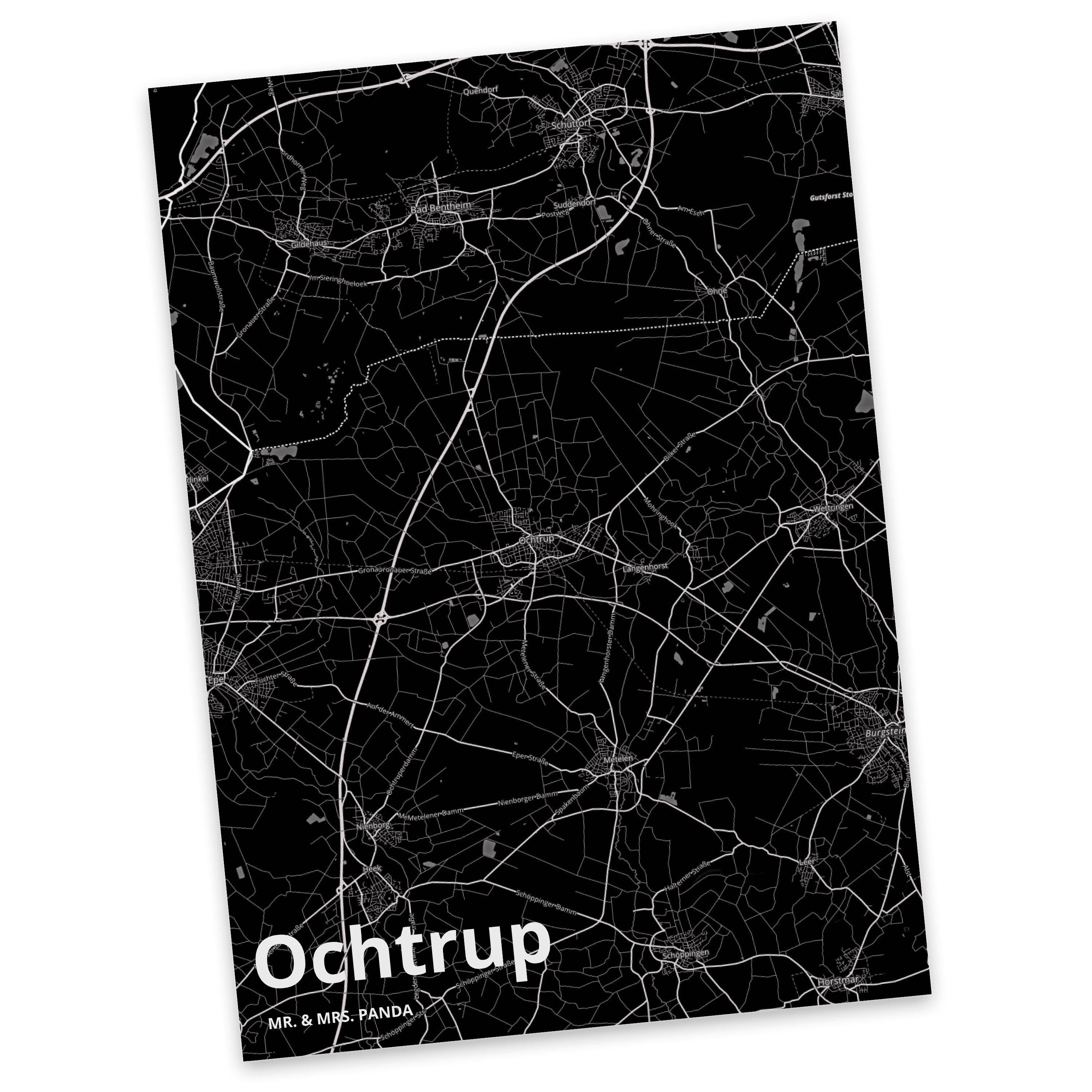 Mr. & Mrs. Panda Postkarte »Ochtrup - Geschenk, Dorf, Karte, Städte ...