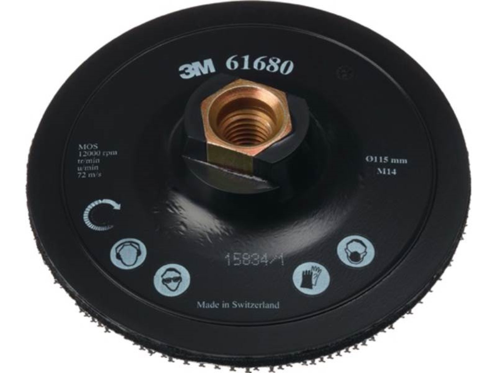 3M Stützteller 3M 7000061389 Stützteller DH-AC Ø 125 mm M14 mit Zentrierung