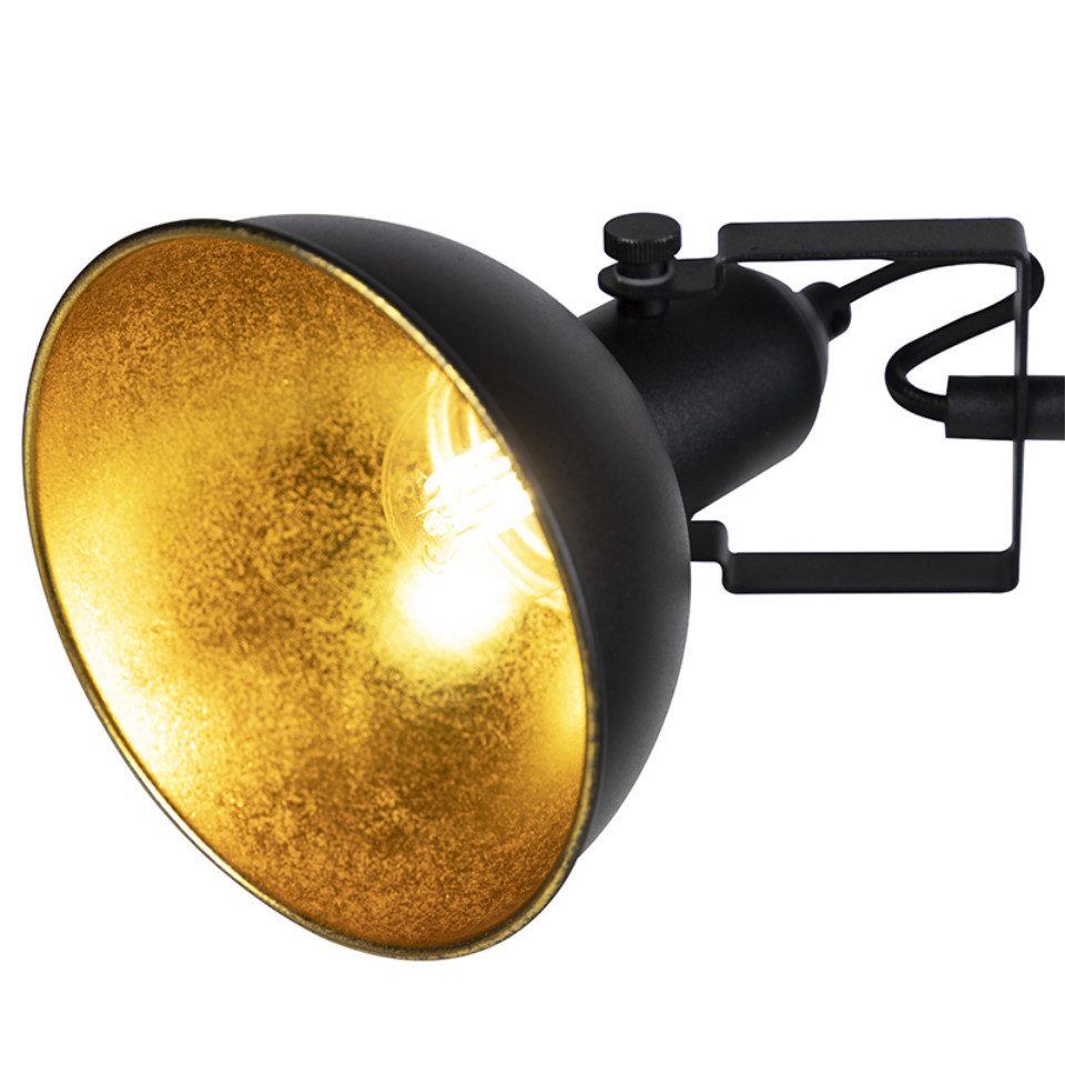 Qazqa Stehlampe Tommy, ohne Leuchtmittel, Warmweiß, QAZQA Stehlampe, e14, Schwarz, Stahl, Industrie