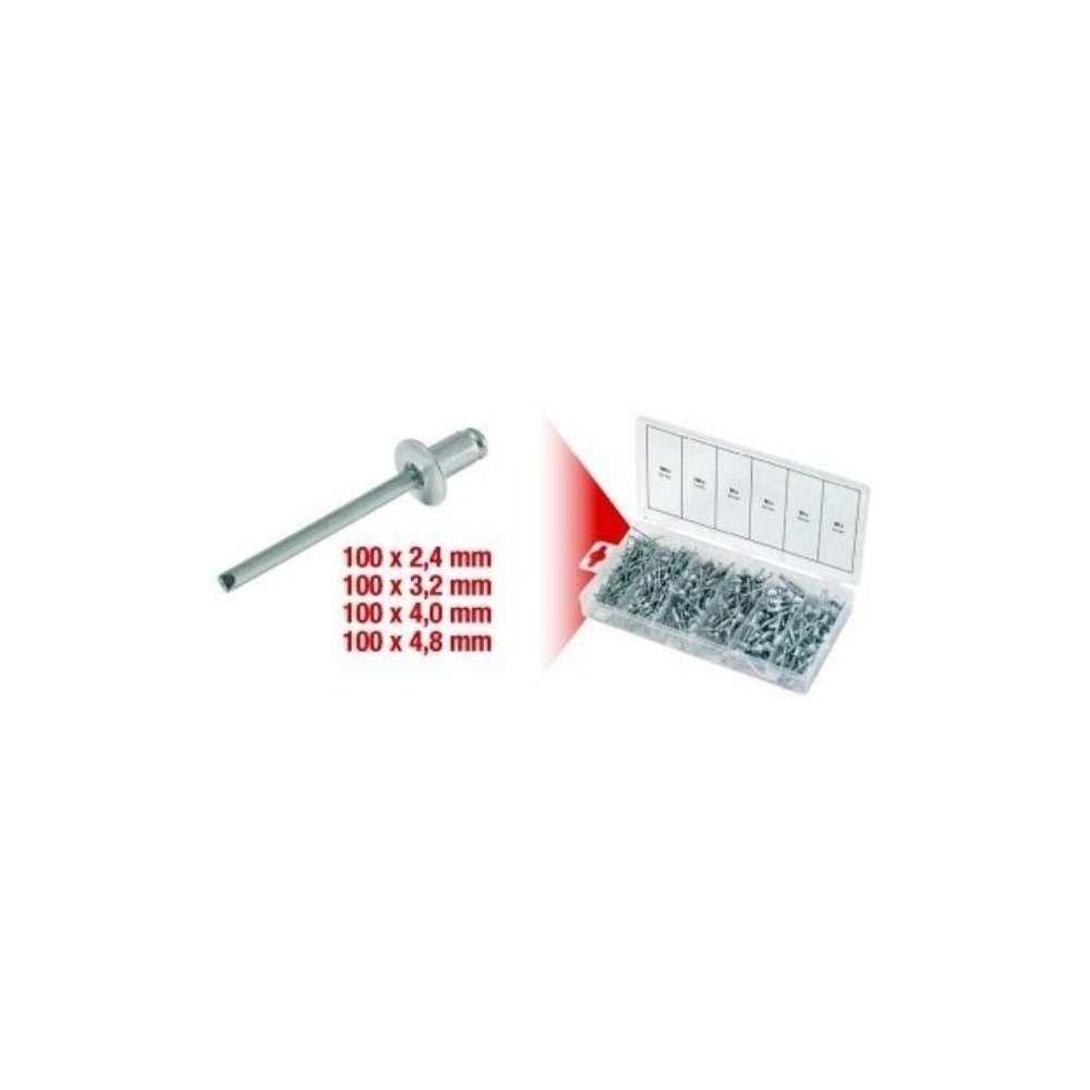 KS Tools Montagewerkzeug Sortiment Blindnieten, Aluminium, 970.0150, 970.0150