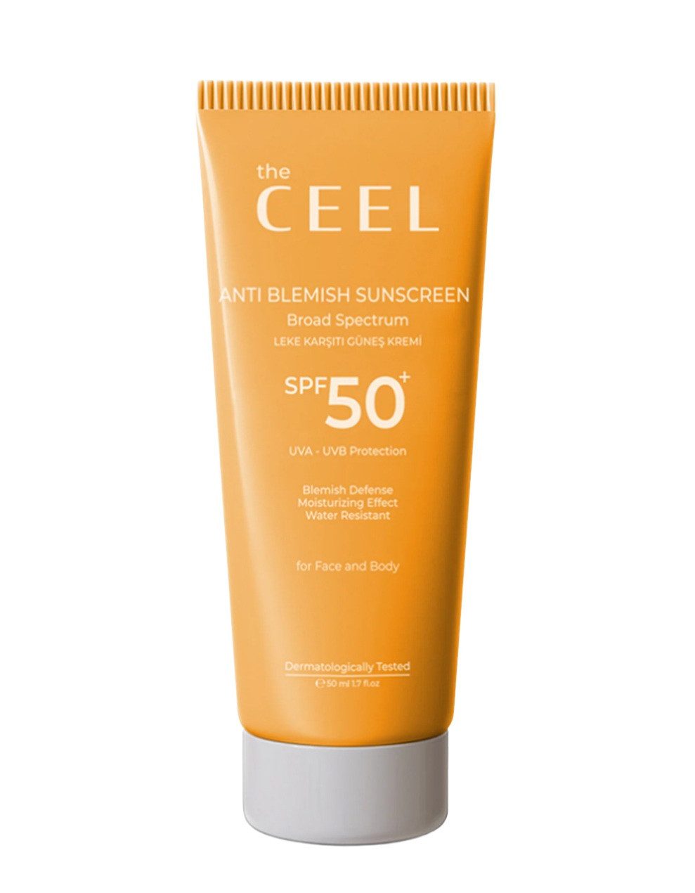 THE CEEL Sonnenschutzcreme Sonnencreme - Fleckenreduzierend hoher Schutz für alle Hauttypen Pfleg, Natürliche Inhaltsstoffe, Spf 50. 50 ml