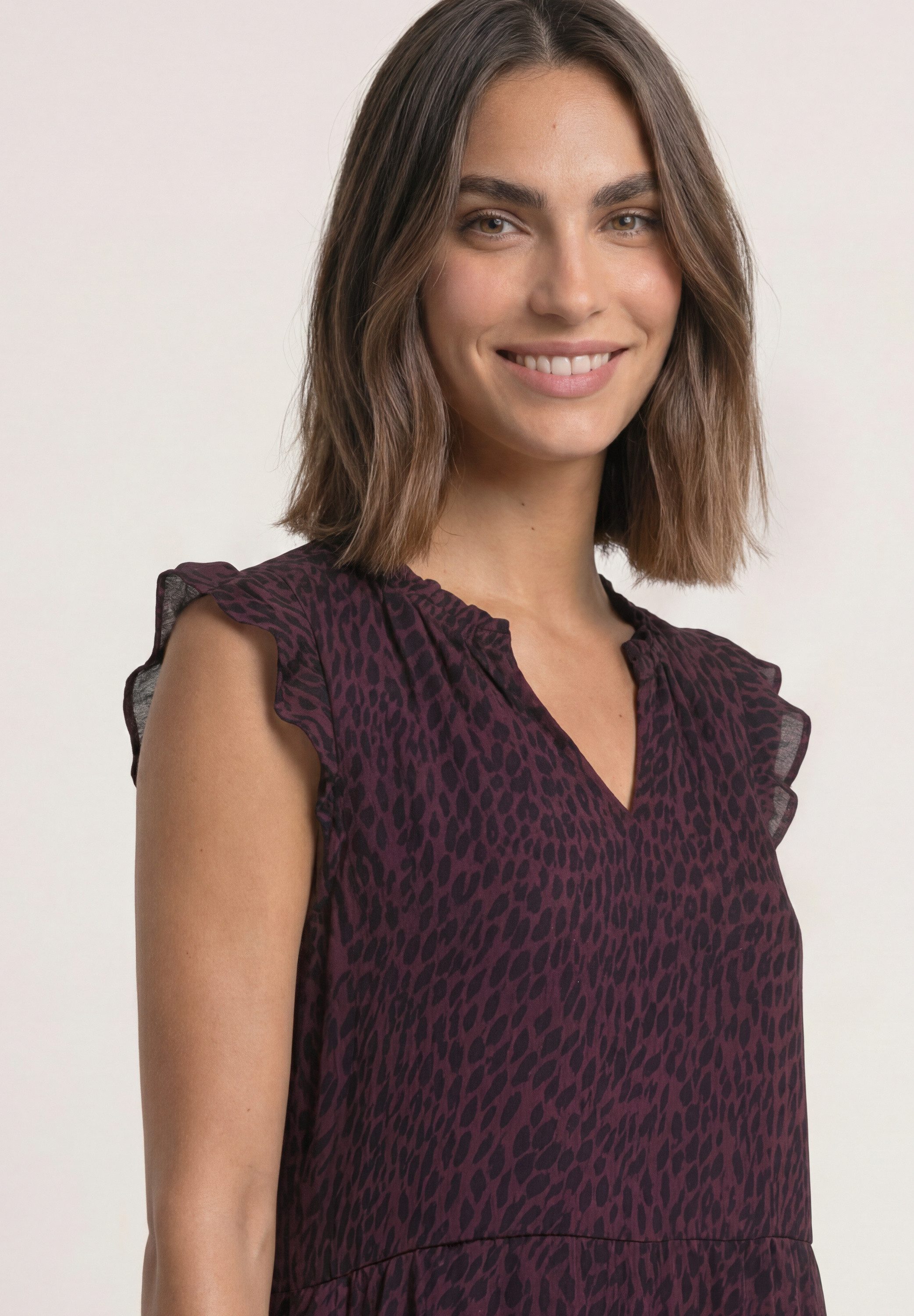STREET ONE Maxikleid mit allover Print