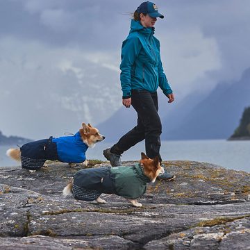 Non-stop dogwear Hundejacke FJORD RAINCOAT blue, Wind- und wasserdichter Regenmantel