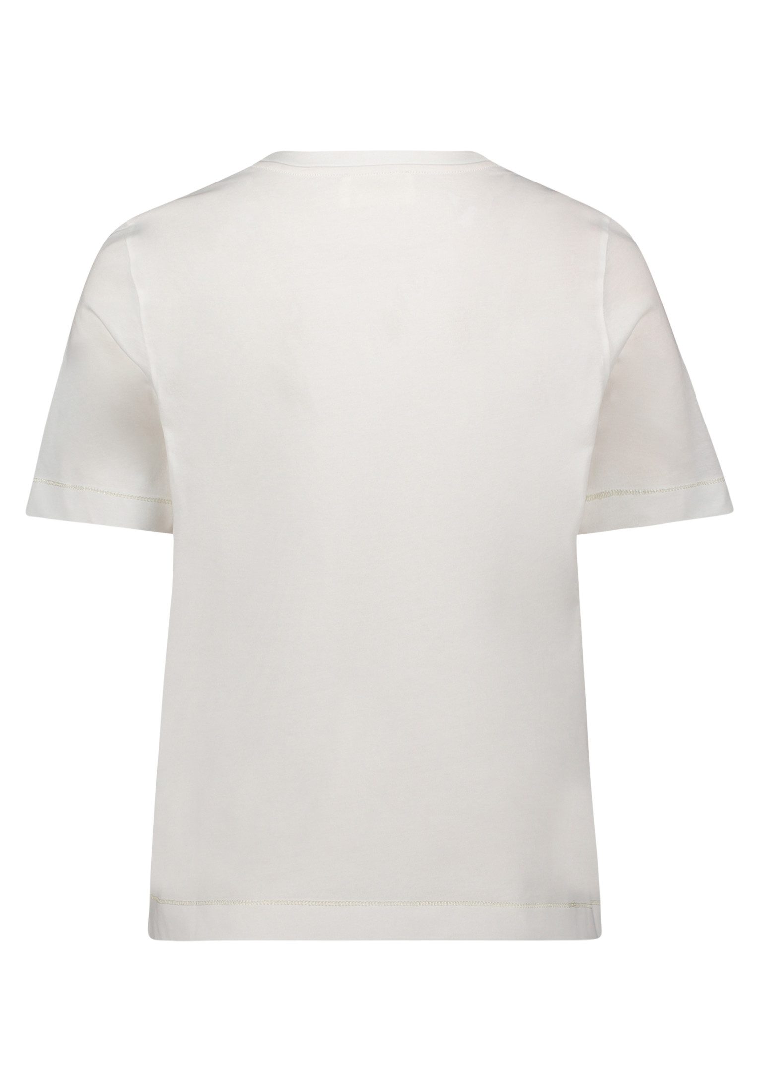 Cartoon Kurzarmshirt Damen mit Rundhalsausschnitt (1-tlg) Stickerei