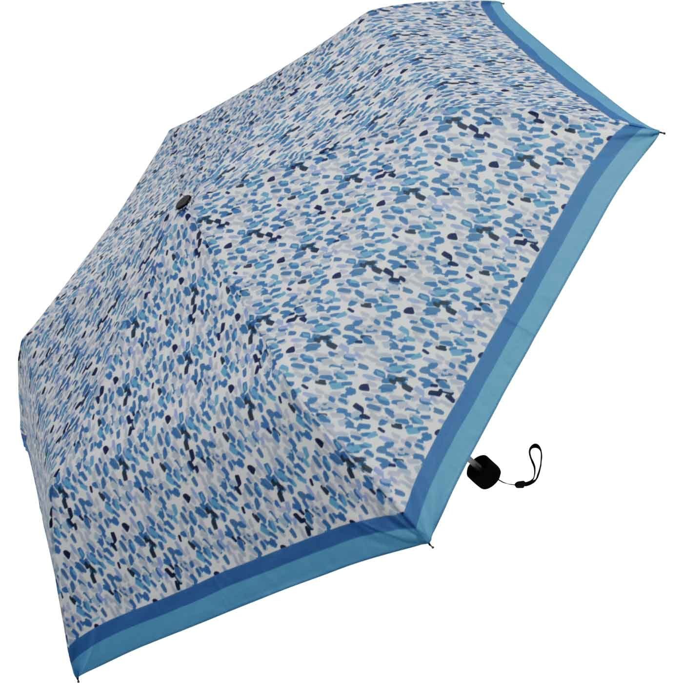 blau und Schirm, in Taschenregenschirm Havanna besonders leichter passt Damen jede - Super-Mini kleiner doppler® Sprinkle, Tasche