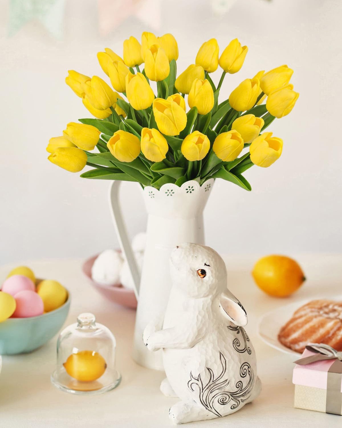 Kunstblumenstrauß 10 Stück Künstliche Tulpen Kunstblume günstig online kaufen