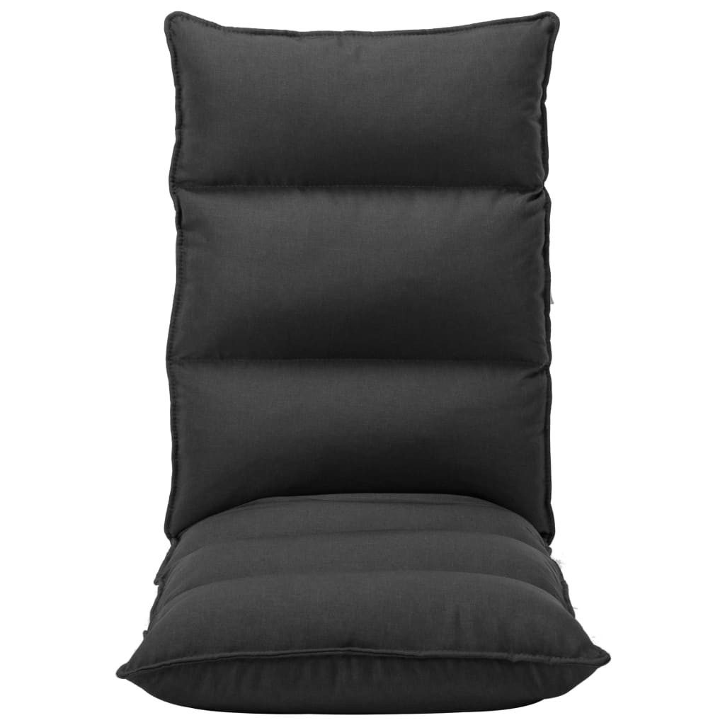 vidaXL Bodenkissen Bodenstuhl Faltbar Schwarz Stoff günstig online kaufen