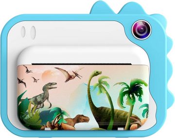 uleway Kinderkamera (12 MP, 1x opt. Zoom, inkl. mit robustem Design für kreative DIYFotos,HD-Videoaufnahme Lange Akku, Children's camera 1080P HD 2.4 inch screen camera 32GB SD card)
