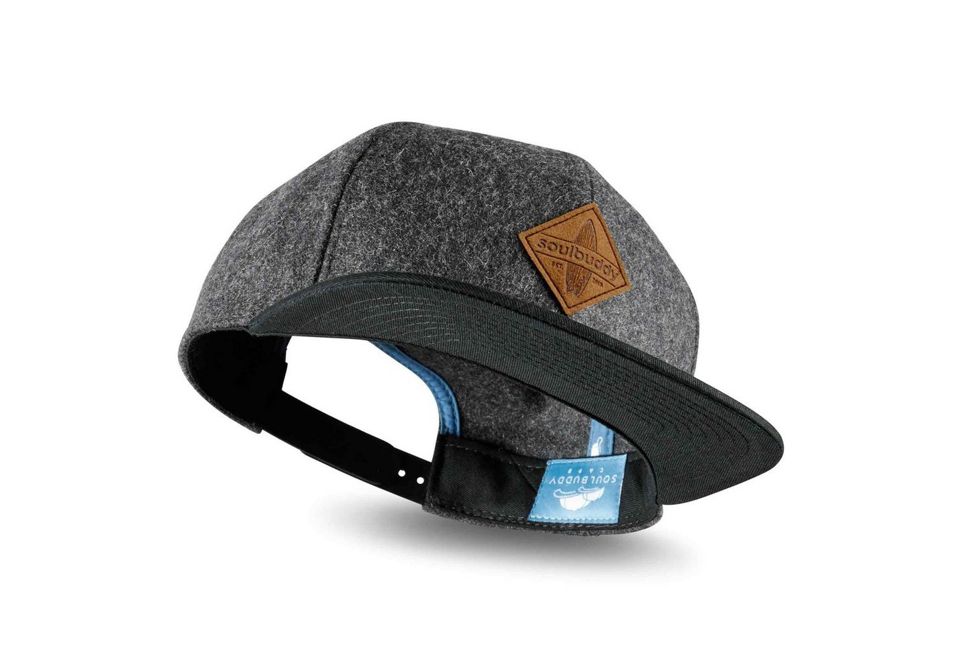Soulbuddy Snapback Cap Herren Basecap, Baseball Cap Herren, größenverstellbare Unisex Cap (auch als Kids Caps erhältlich, One Size, Unisex, Größenverstellbar)