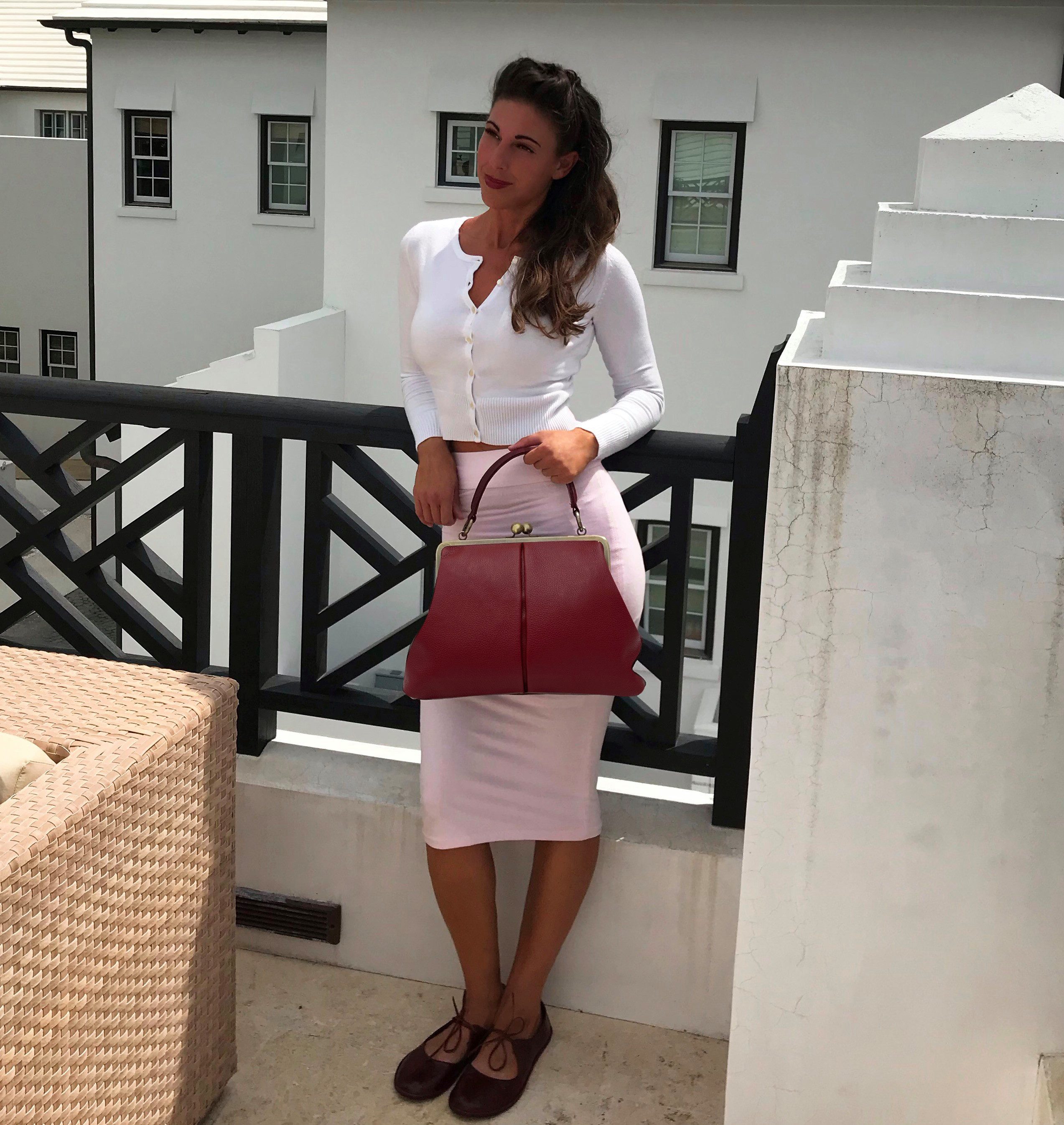 Taschenkinder Handtasche Handtasche Leder "Große Olive" Damentasche, Schultertasche, Vintage, Echtes Leder vom Rind, sehr weich und geschmeidig.