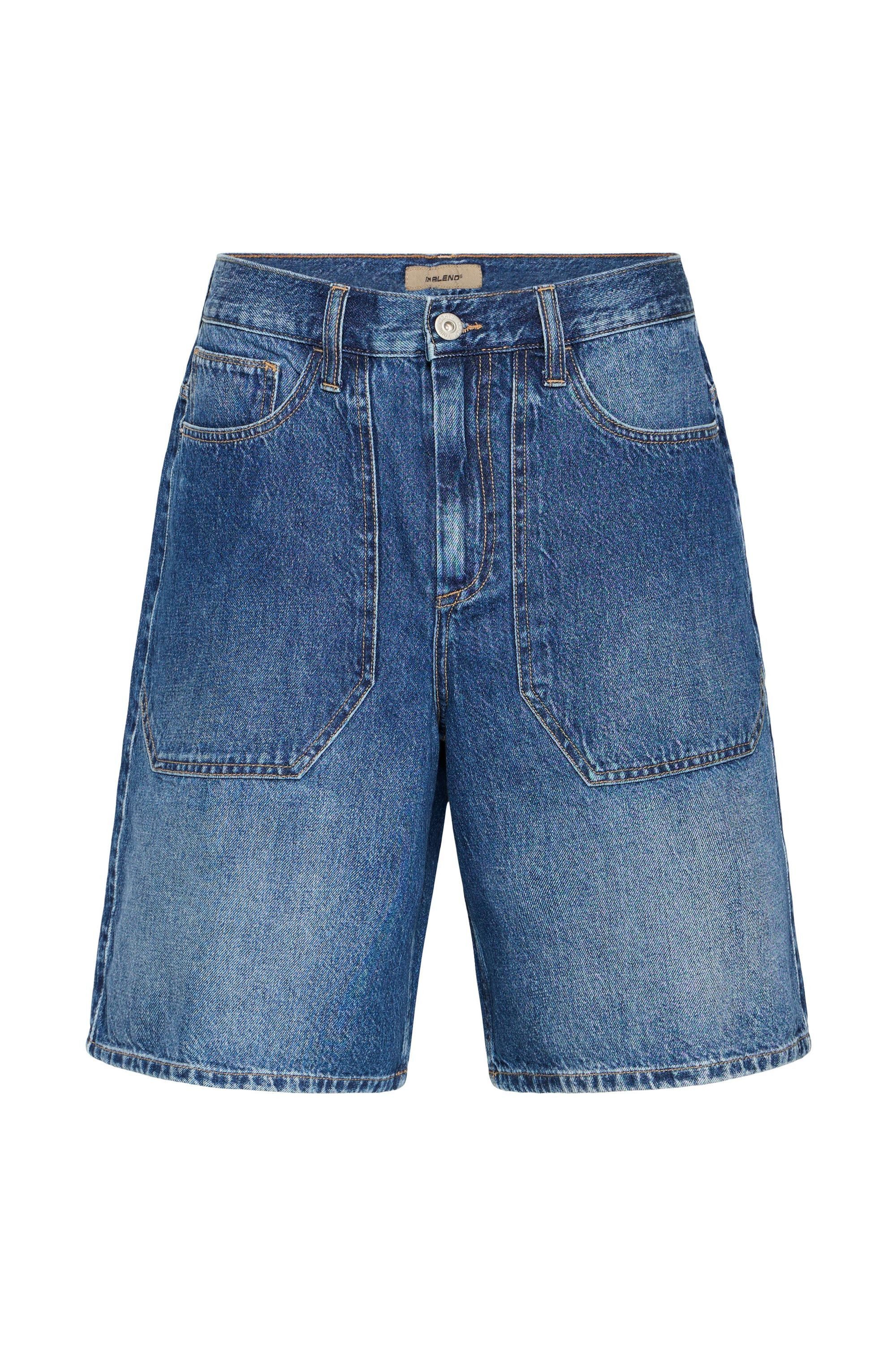Blend Jeansshorts BHBaggy Lässige Jeansshorts mit großen Eingrifftaschen