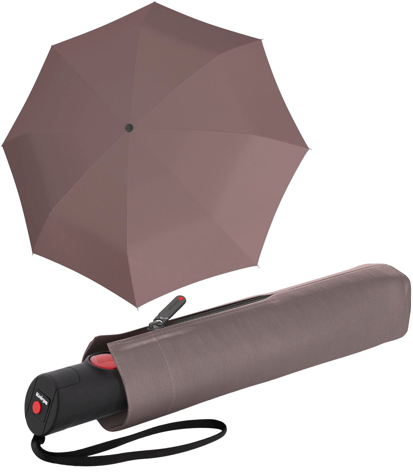 Knirps® Taschenregenschirm T.205 Medium Duomatic mit Auf-Zu-Automatik, mit Schutzhülle mit Reißverschluss