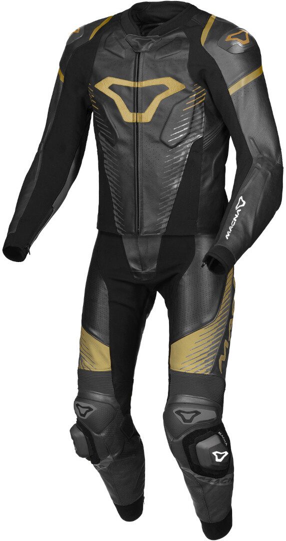 Motorradkombi Tronniq perforierte 2-Teiler Motorrad Lederkombi
