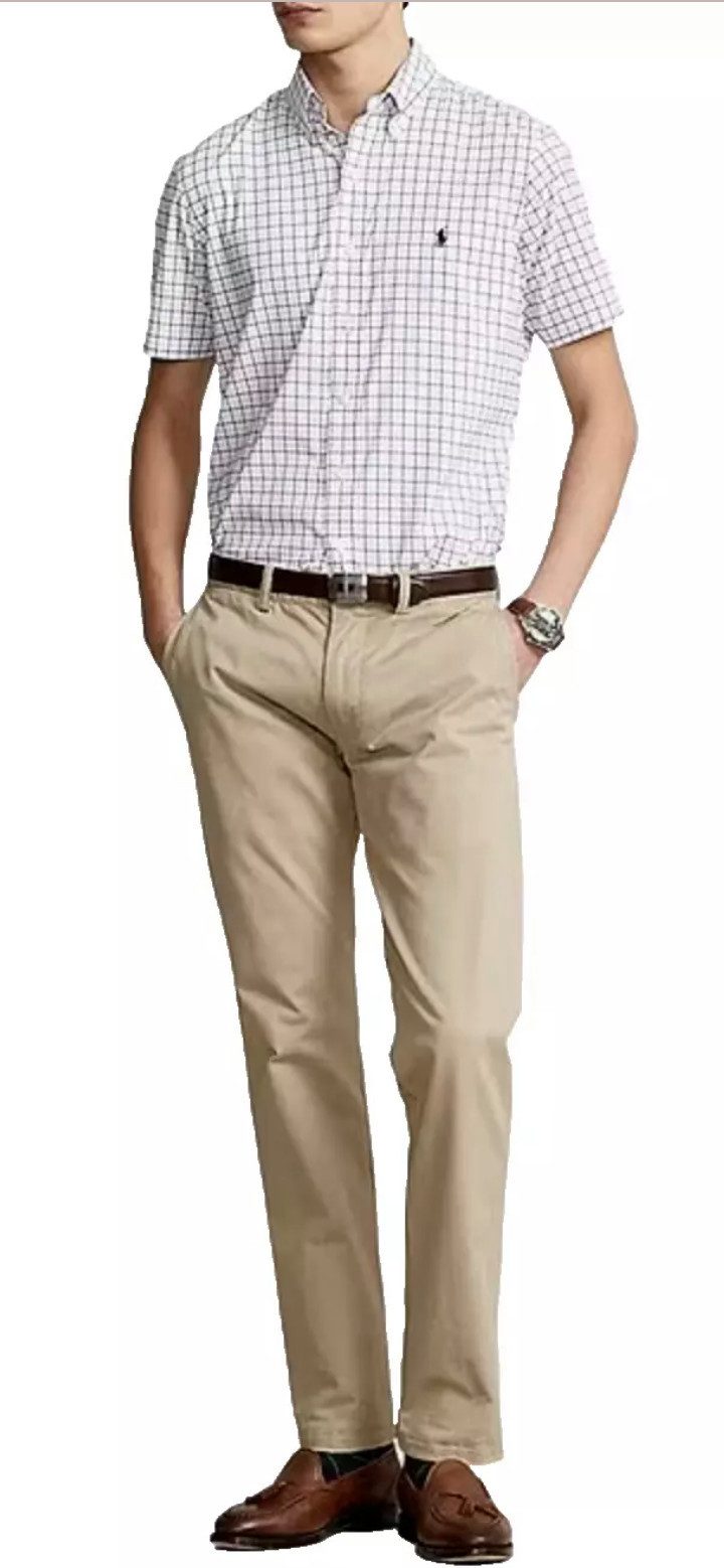 Polo Ralph Lauren Kurzarmhemd Herren Hemd Checked Performance Stretch Feuch günstig online kaufen