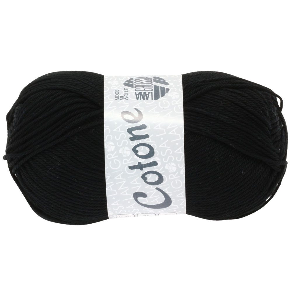 LANA GROSSA COTONE Häkelwolle, 125 m (vielseitiges Baumwoll-Basicgarn), 50 g