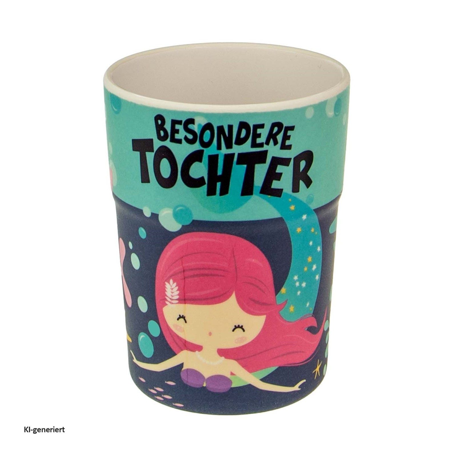 HTI-Living Tasse Kinderbecher Tochter, 1-tlg., Kunststoff, Trinkbecher Saftbecher Milchbecher