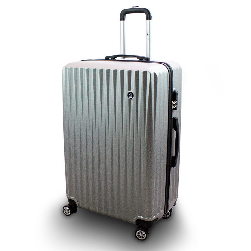 Barut Koffer Barut Reisekoffer XL Modell General Silber, 4 Rollen