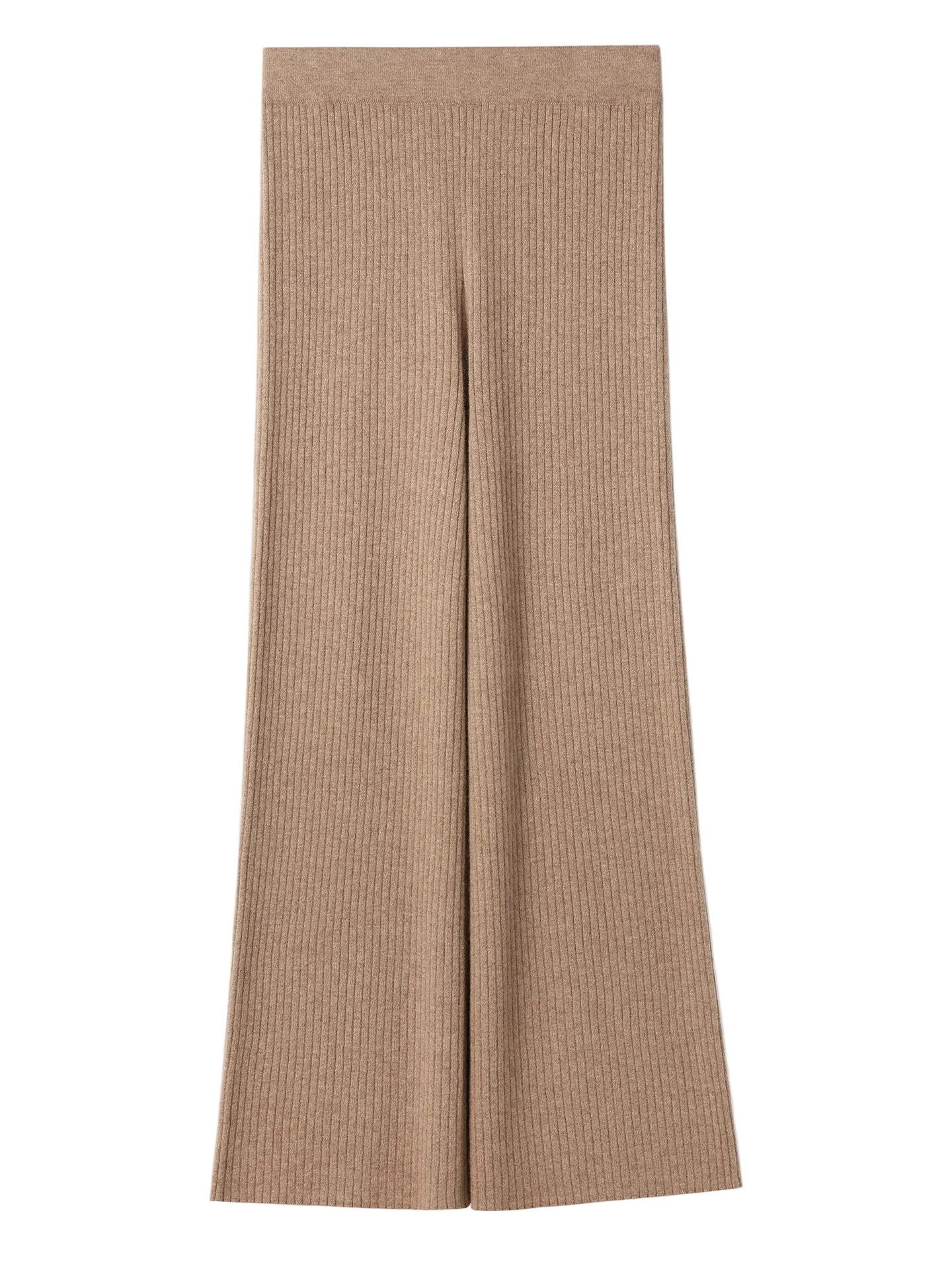 Strickhose Naturfarbe Lässige Kaschmirhose