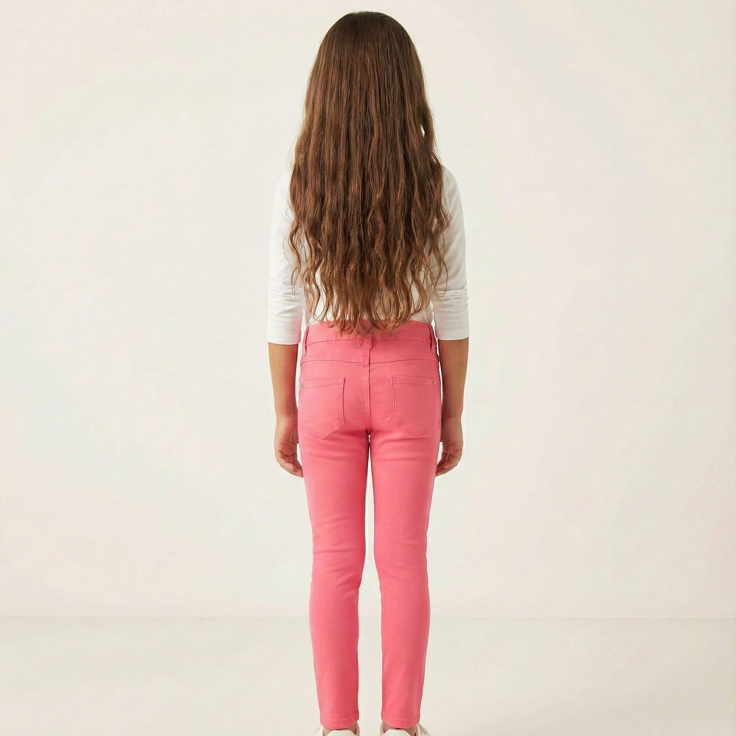 Sarcia.eu Schlupfhose Rosa Slim-Fit-Hose für Mädchen – bequem, aus Baumwolle gefertigt