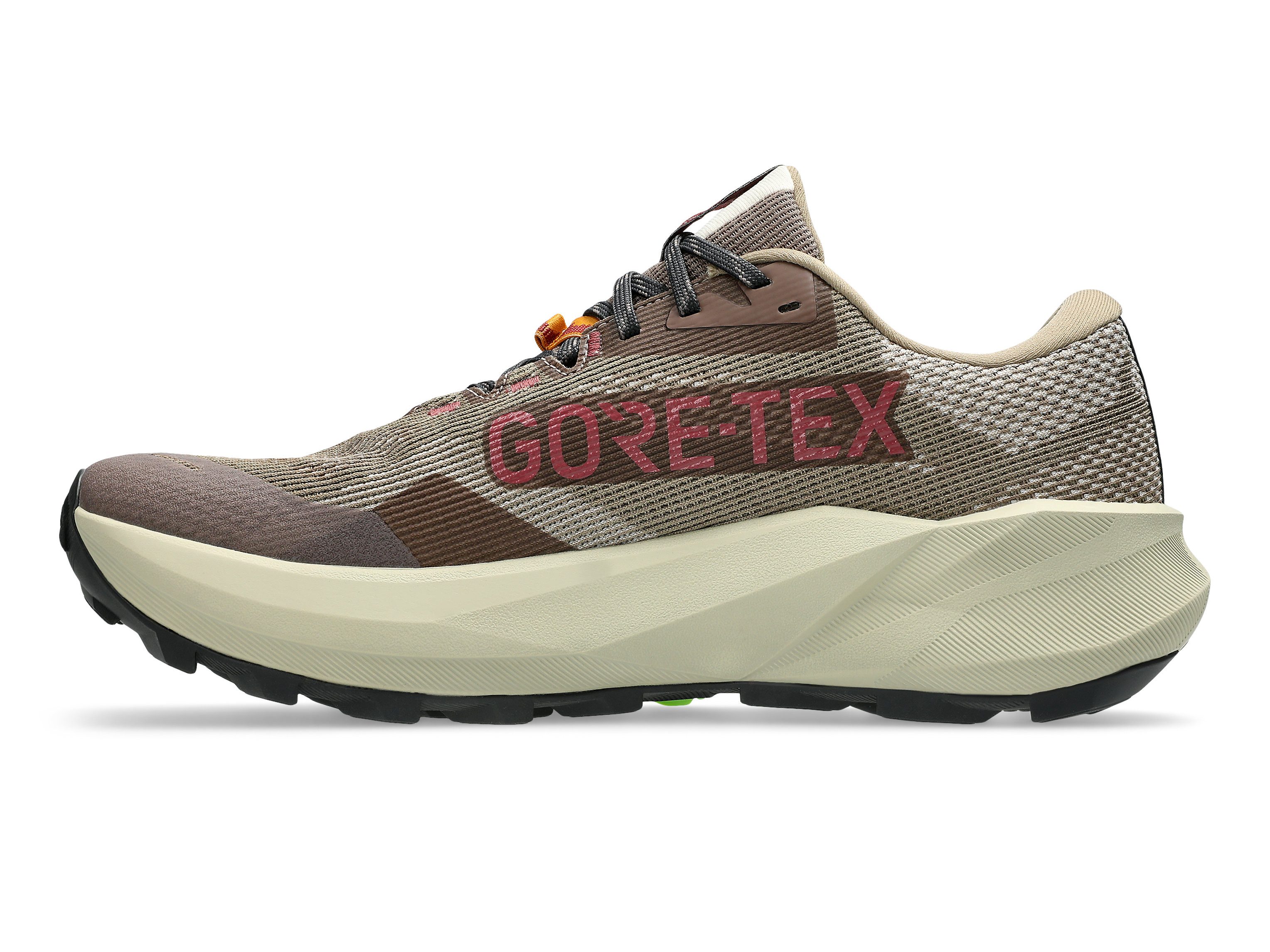 Asics TRABUCO 14 Gore-Tex Trailrunningschuh wasserdicht, profiliertes Gummi-Laufsohlenprofil, mit Schnürung