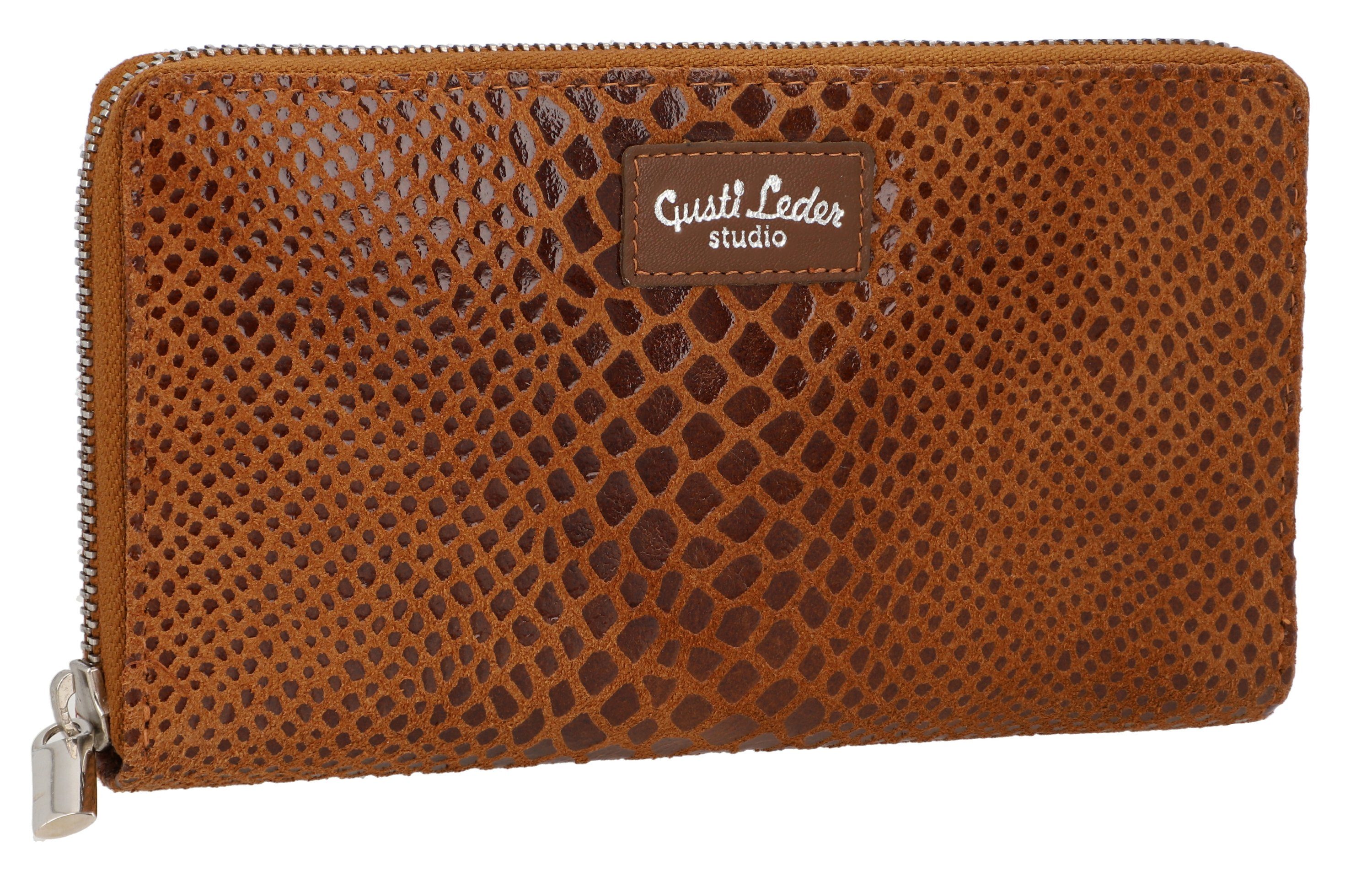 Gusti Leder Kartenetui Gusti Leder Kartenhülle Lima (Querformat, 1-tlg., Querformat)