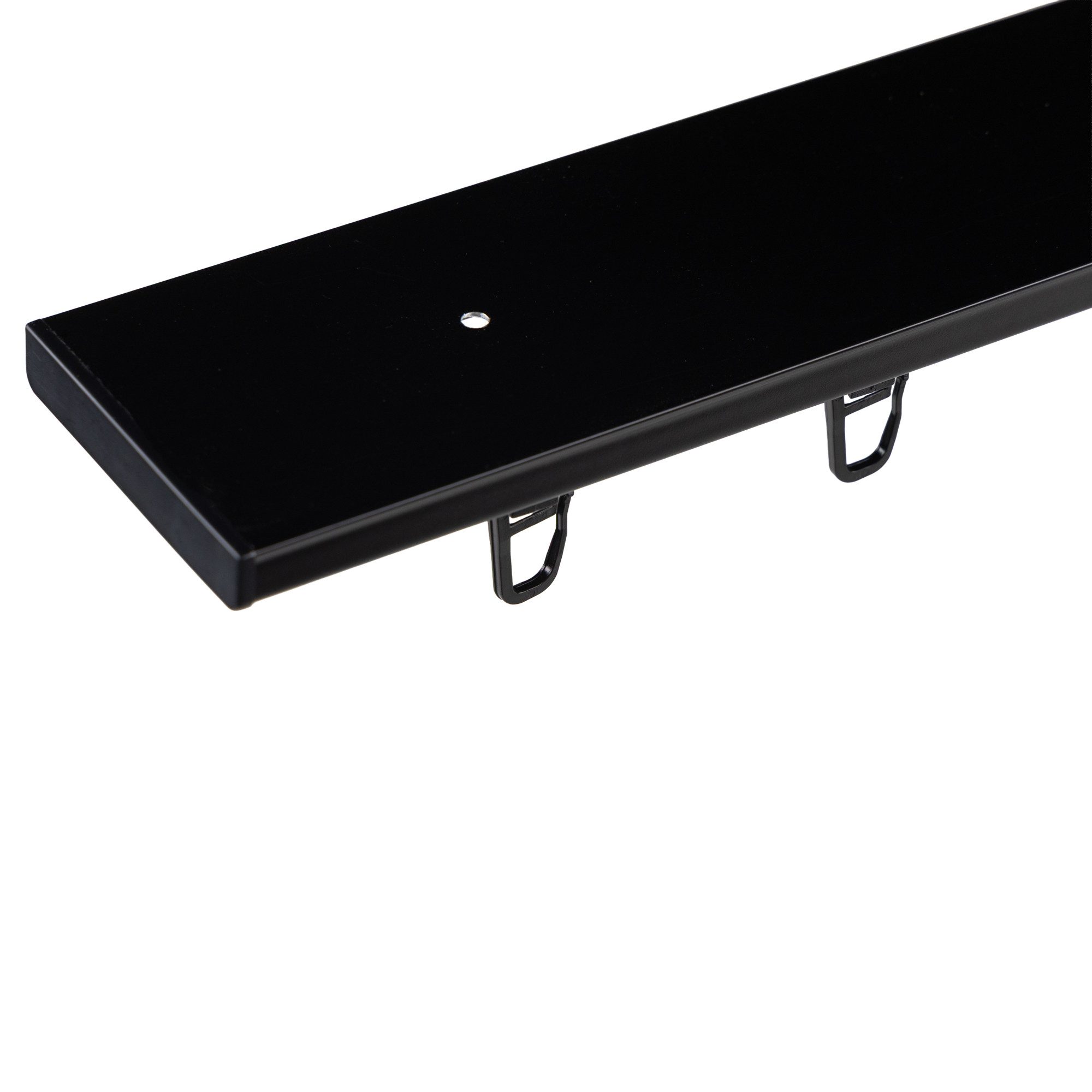 SN DECO GROUP Gardinenschiene Objektschiene LM, 2-läufig, Fixmaß, mit Bohren, verschraubt, Aluminium, vorgebohrt, Aluminium, Innenlauf, Vorhangschiene