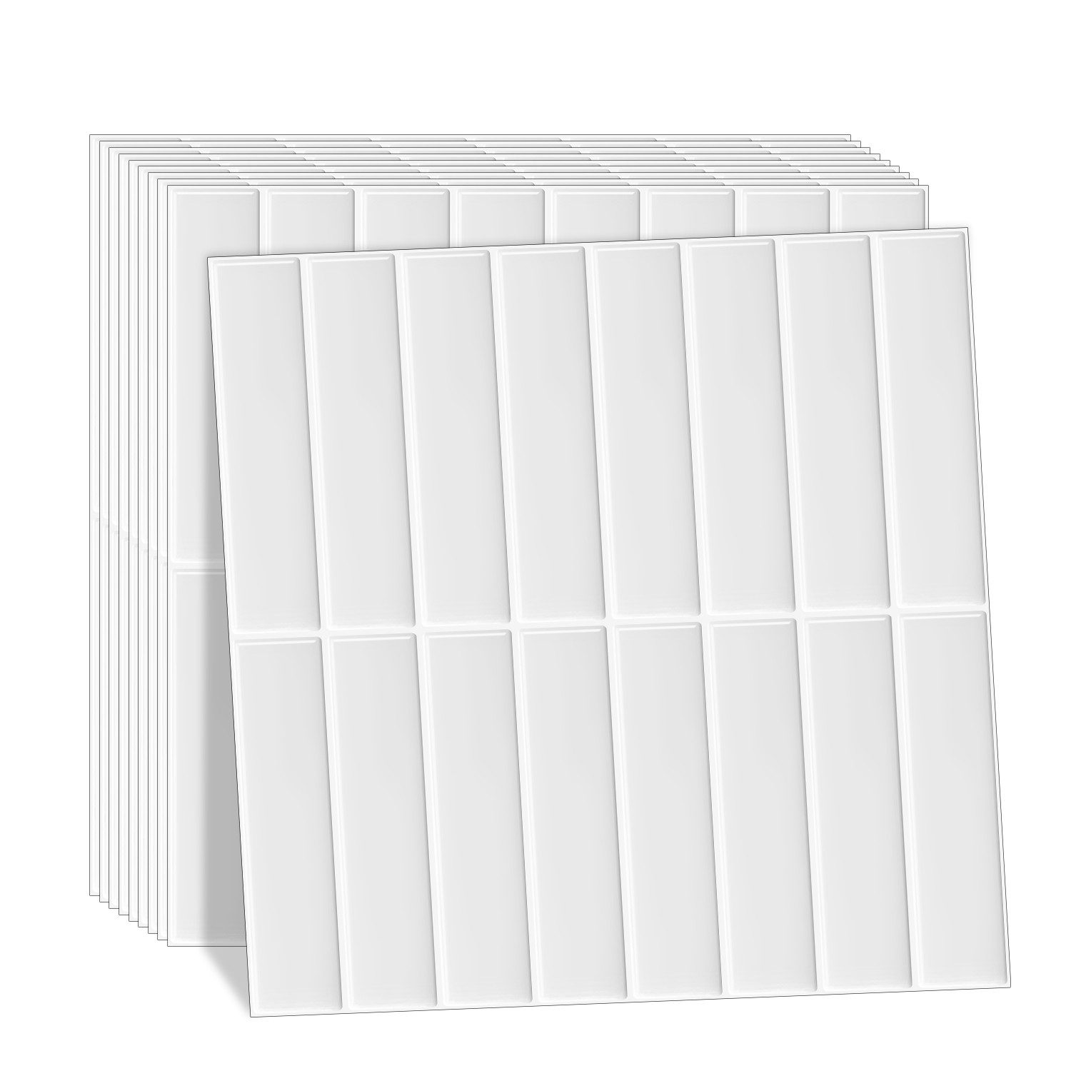 Minicloss Küchenrückwand 3d Wandpaneele Klebefliesen Fliesenaufkleber Metro Fliese, (10-tlg), Wandfliesen Selbstklebend Bad Küche 10-Stück, (25,4 x 25,4 cm)
