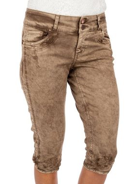 Hangowear Trachtenhose Jeanshose HENDRINA Kniebund schlamm