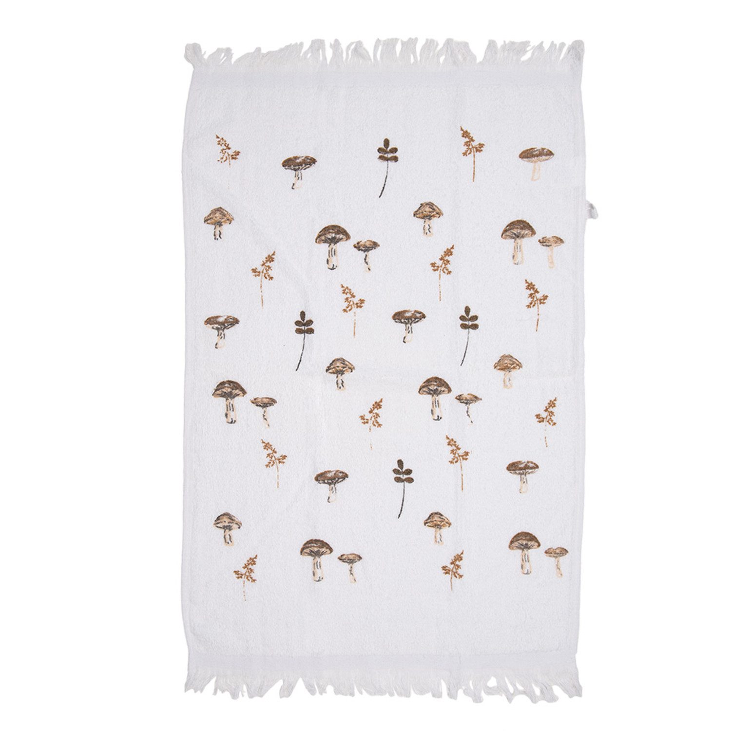Clayre & Eef Geschirrtuch Little Fall Jewels, (3-tlg., 3-teilig), Frottee Küchenhandtücher Gästehandtücher ca.40x66cm Baumwolle